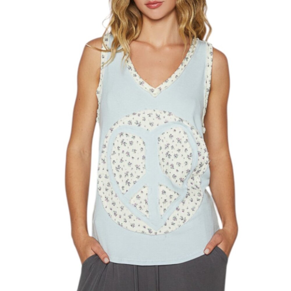 🌼POL TANK TOP CLEAR SKY SUPER CUTE!! BLUE